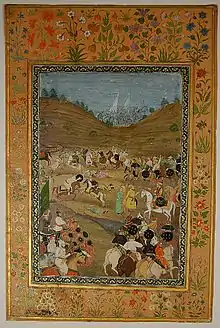 Image 28Alivardi Khan (Mughal Empire's viceroy of Bangal) captures two prisoners. (from History of Bangladesh)