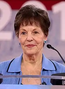 Carolyn Meadows speaking at a convention