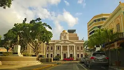 PR-1107 south in downtown Aguadilla