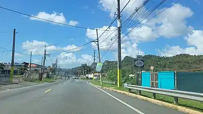 Puerto Rico Highway 159 in Barrio Pueblo