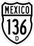 Federal Highway 136D shield