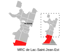 Location of Belle-Rivière