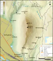 Topographic map.