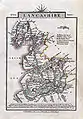 An 1814 map of Lancashire by John Cary which shows many of the turnpike roads.