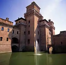 The Castello Estense of Ferrara, Italy