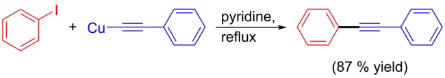 Application of Castro–Stephens coupling with phenyliodide.