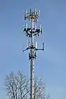 Cell phone tower in Palatine, Illinois, USA.