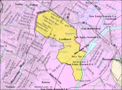 Census Bureau map of Lyndhurst, New Jersey