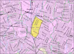 Census Bureau map of Maywood, New Jersey