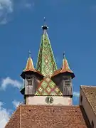 Roof and spire