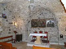 Inside the Chapel of Saint Ananias