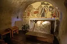 The Chapel of the First Live Nativity, in Greccio Italy, is believed to be where Saint Francis of Assisi presented the first live nativity scene.