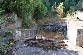 The remnants of the shaft No. 2 and his coal handling building.