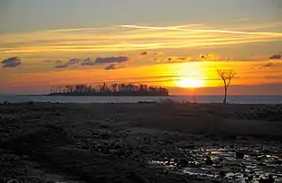 Charles Island, Sunrise at Silver Beach