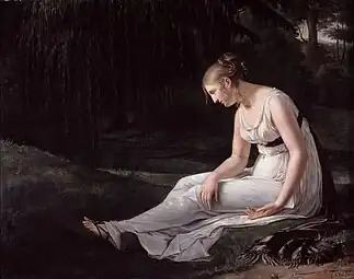 Melancholy; by Constance Marie Charpentier; 1801; oil on canvas; 130 x 165; Musée de Picardie, Amiens, France