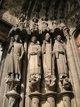 South portal of Chartres Cathedral (c. 1215–1220)