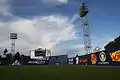 Outfield and scoreboard