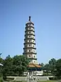 The 70 m tall pagoda