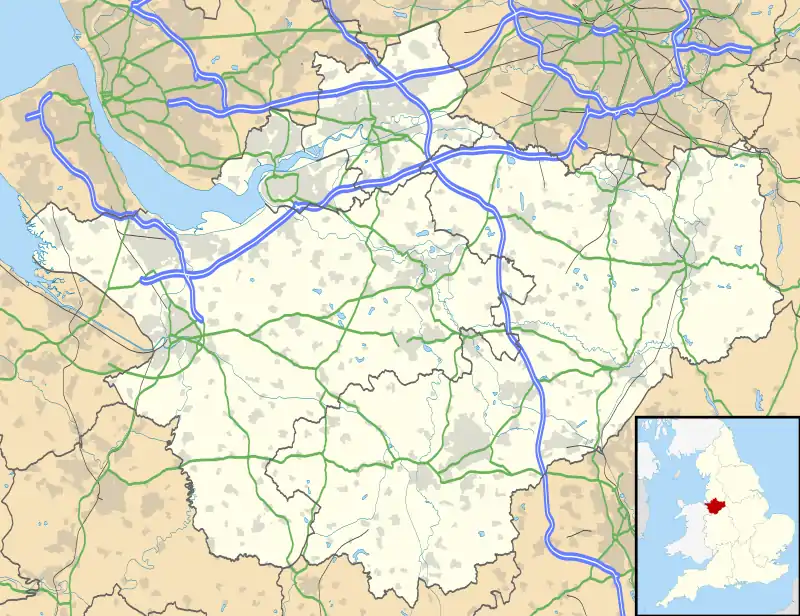 Chester Royal Infirmary is located in Cheshire