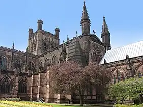 Chester Cathedral, site of the graduation ceremonies.