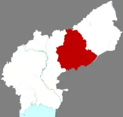 Location in Jinzhou