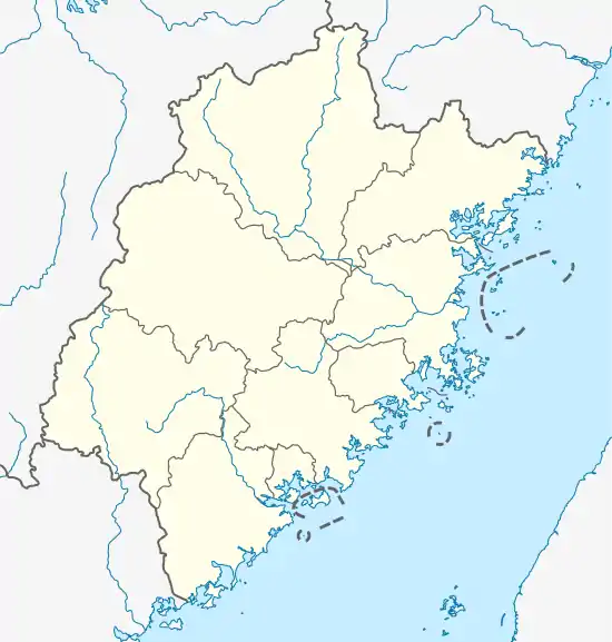 Gangwei is located in Fujian