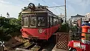 Withdrawn DeHa 801 housing the Keiyo Towa Pharmaceutical Showa Nostalgia Museum in October 2015