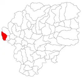 Location in Bistrița-Năsăud County