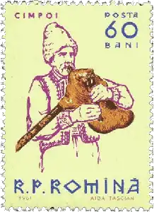 Romanian cimpoi player.