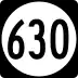 State Route 630 marker