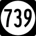 State Route 739 marker