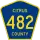 County Road 482 marker