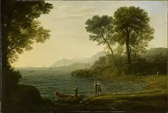 Claude Lorrain, The Embarkation of Carlo and Ubaldo, 1667