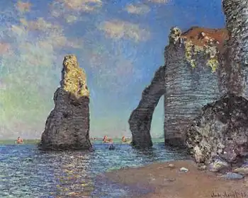 Claude Monet, The Cliff at Étretat after the Storm, 1885, Clark Art Institute, Williamstown, Massachusetts