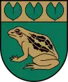 Image 4Frog pictured in the coat of arms of Baloži (from Frogs in culture)