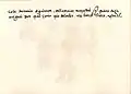 The accompanying description of Mayahuel in the Codex Magliabechiano (on page 57 verso). Translation: "The next demon was called Mayahuel, which means maguey, because the juice that comes from it was an intoxicant. And they dance."