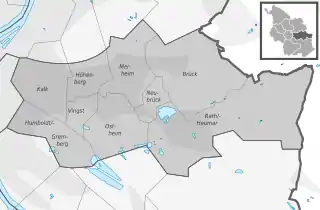 District map of Kalk