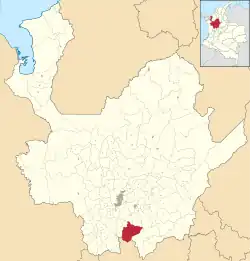 Location of the municipality of Abejorral in the Antioquia Department