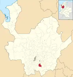 Location of the municipality and town of La Unión, Antioquia in the Antioquia Department of Colombia