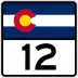 State Highway 12 marker