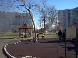 High-rise residential complexes in the borough of Fort Lee