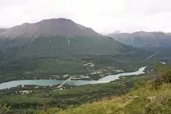 Cooper Landing below Cecil Rhode Mountain