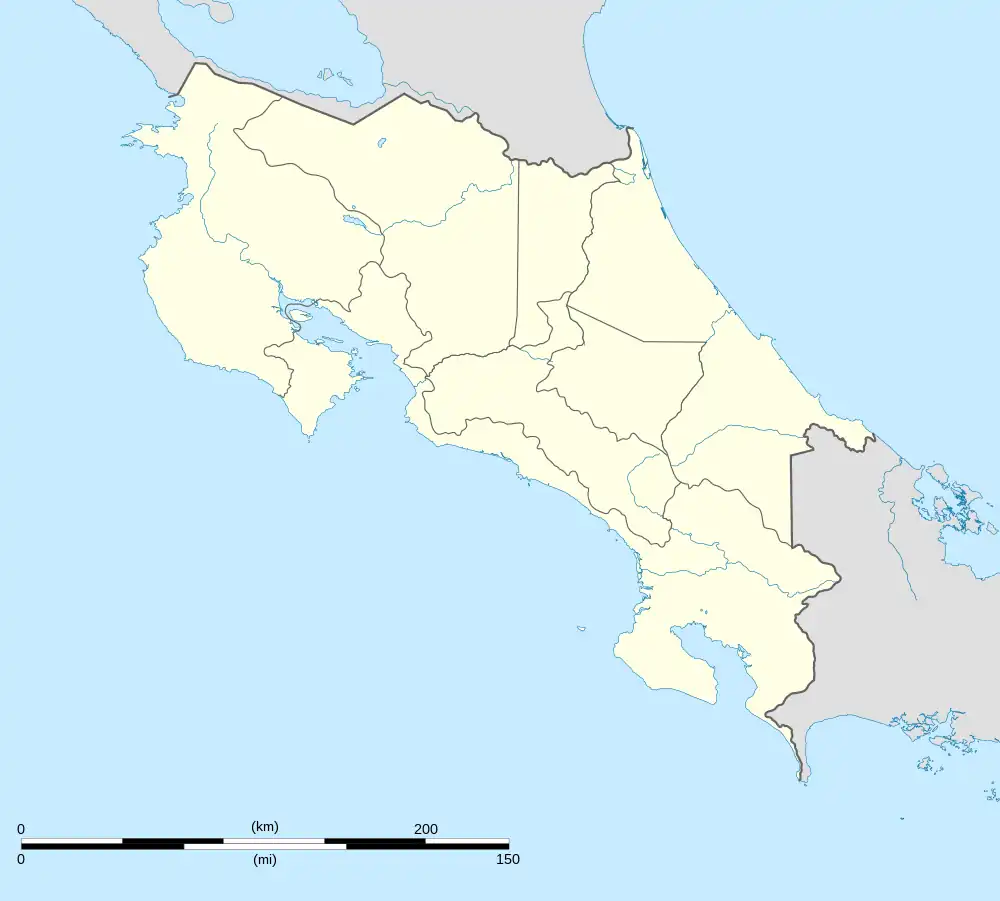 Santo Domingo canton location in Costa Rica