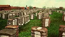 Cotton ready for shipment, Houston, Texas (postcard, circa 1911)