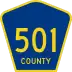 County Route 501 marker