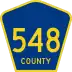 County Route 548 marker