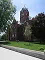 La Porte County Courthouse from down Lincolnway.