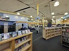 Library interior as of January 2023