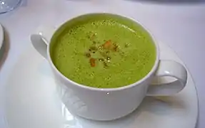 Cream of asparagus soup