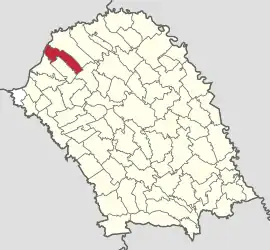 Location in Botoșani County